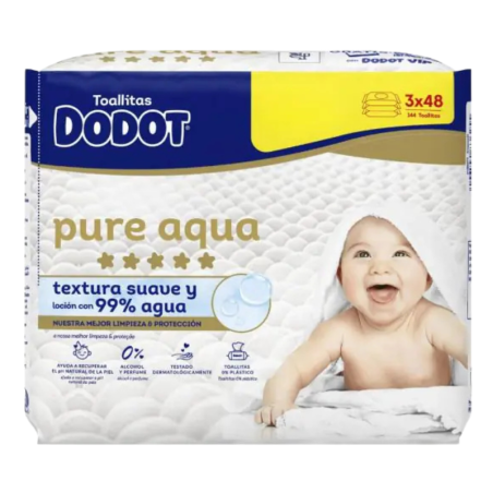 Dodot aqua pure toallitas humedas 144 u