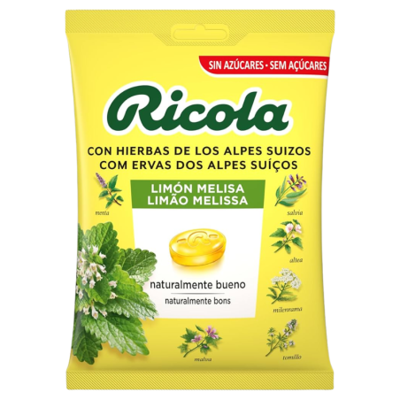 Ricola caramelos limon melisa sin azucar