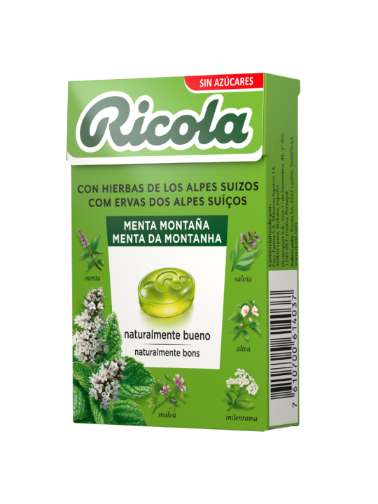 Ricola caramelos menta de montaña sin azucar