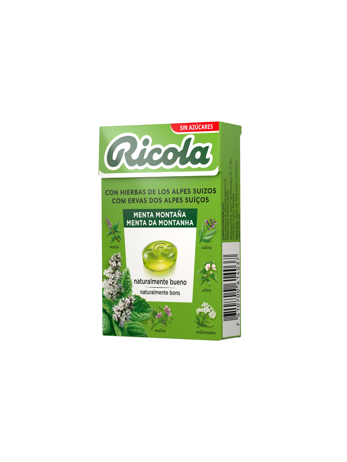 Ricola caramelos menta de montaña sin azucar