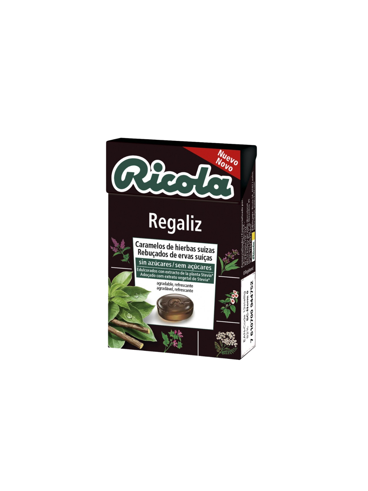Ricola caramelos regaliz sin azucar