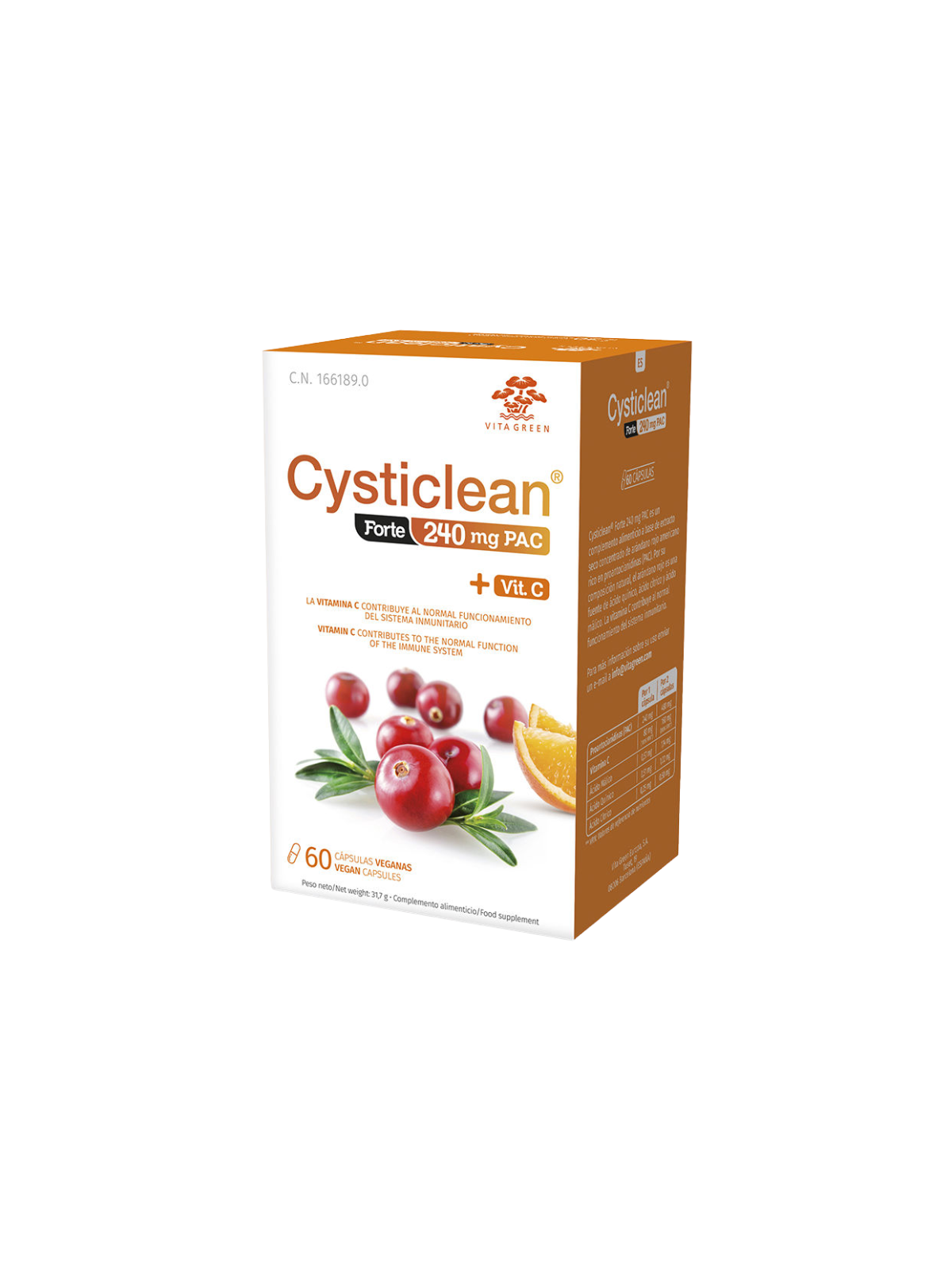 Cysticlean forte 60 capsulas