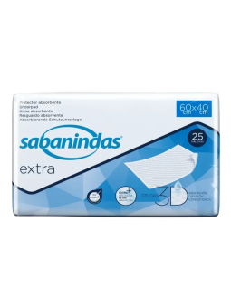Sabanindas Extra protectores 60 x 40 cm 25 uds