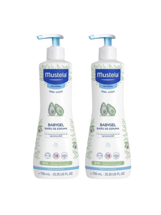 Mustela babygel 750 ml duplo