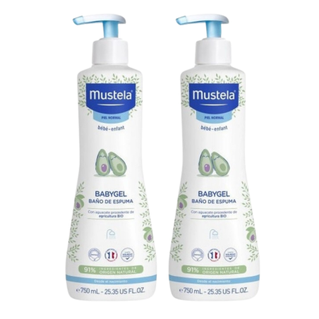 Mustela babygel 750 ml duplo