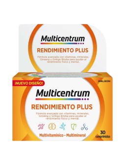 Multicentrum Rendimiento Plus 30 comprimidos