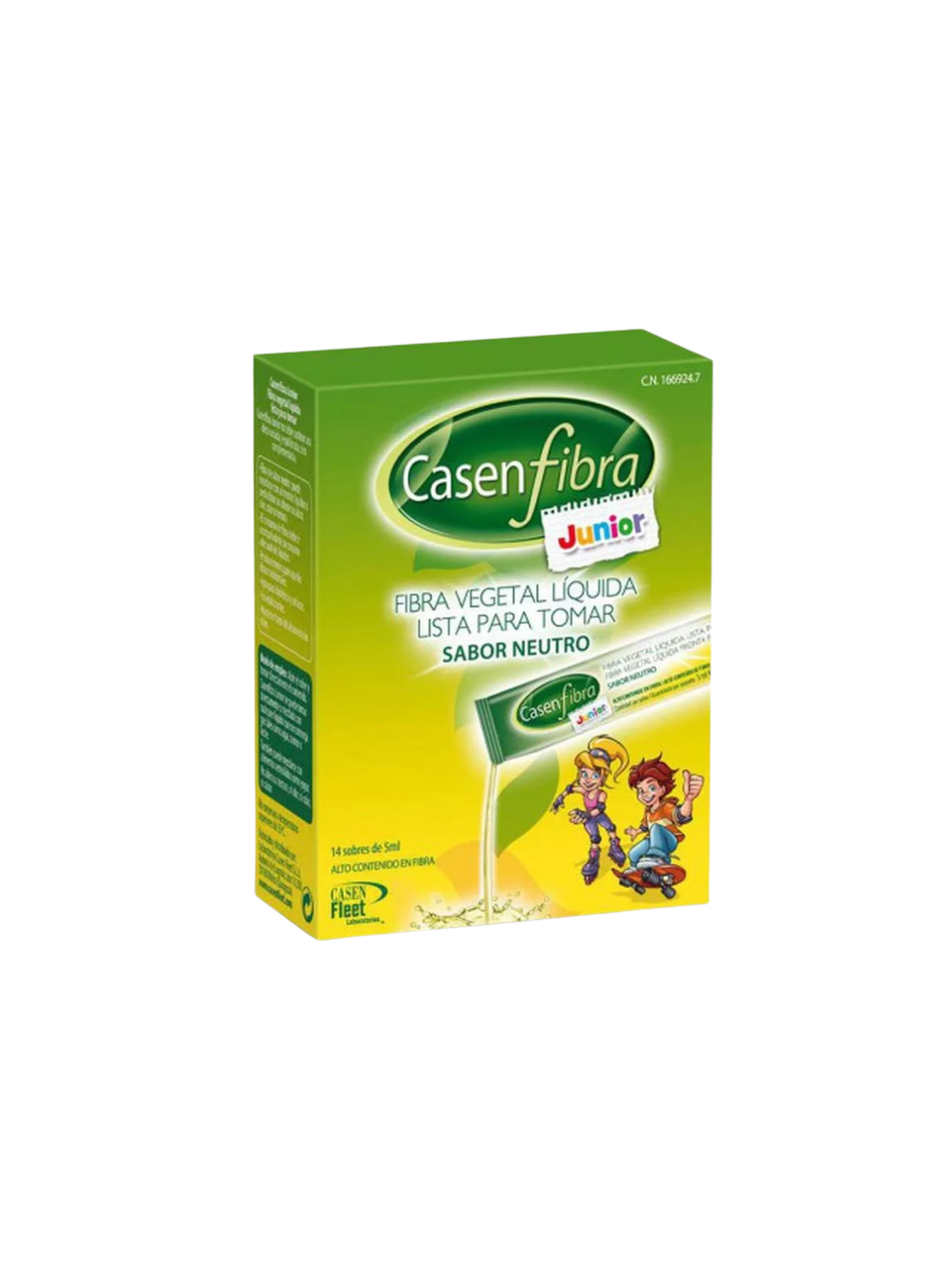 Casenfibra junior 14 stick liquido sabor neutro