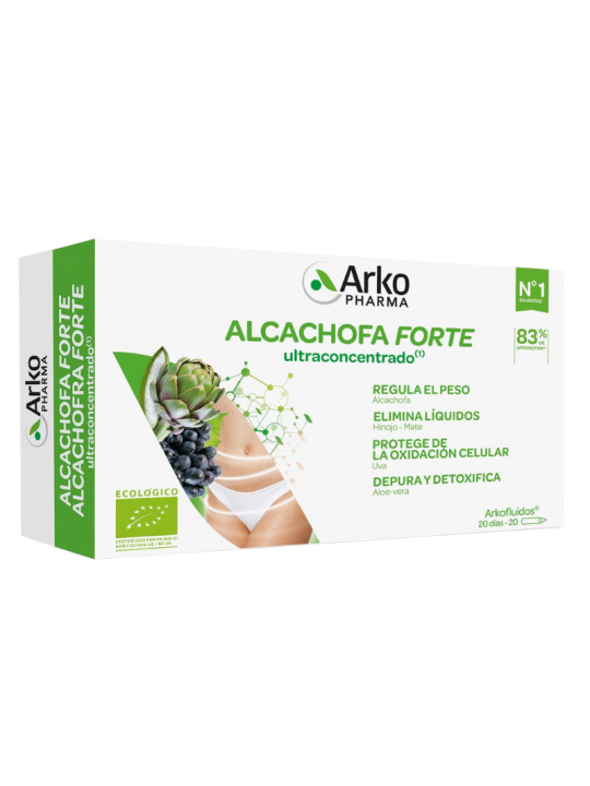 Arkofluido Alcachofa Forte Bio 20 ampollas