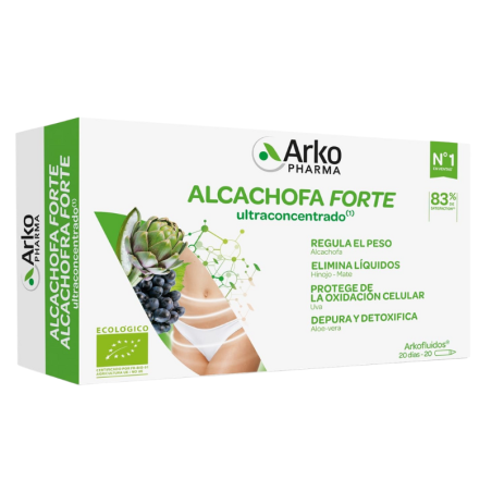 Arkofluido Alcachofa Forte Bio 20 ampollas