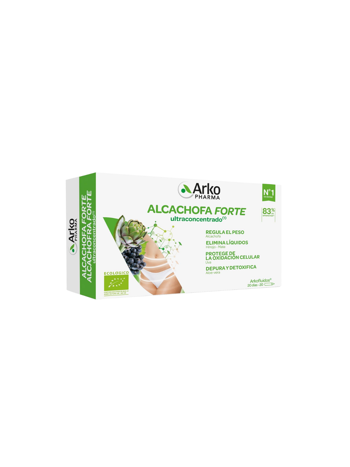 Arkofluido Alcachofa Forte Bio 20 ampollas