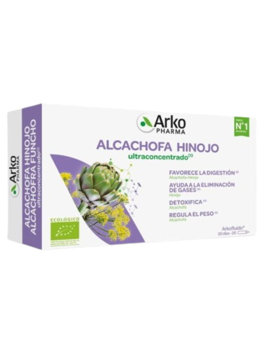 Arkofluido Bio Alcachofa Hinojo 20 ampollas