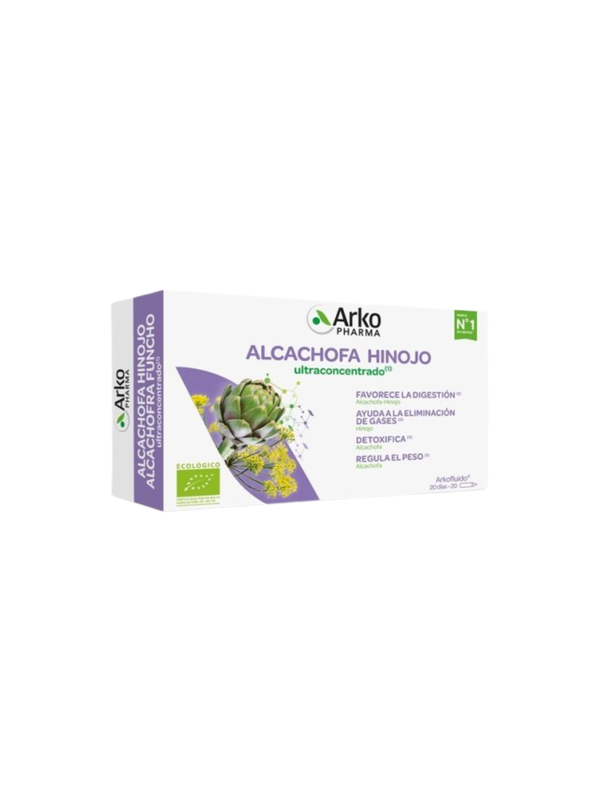 Arkofluido Bio Alcachofa Hinojo 20 ampollas