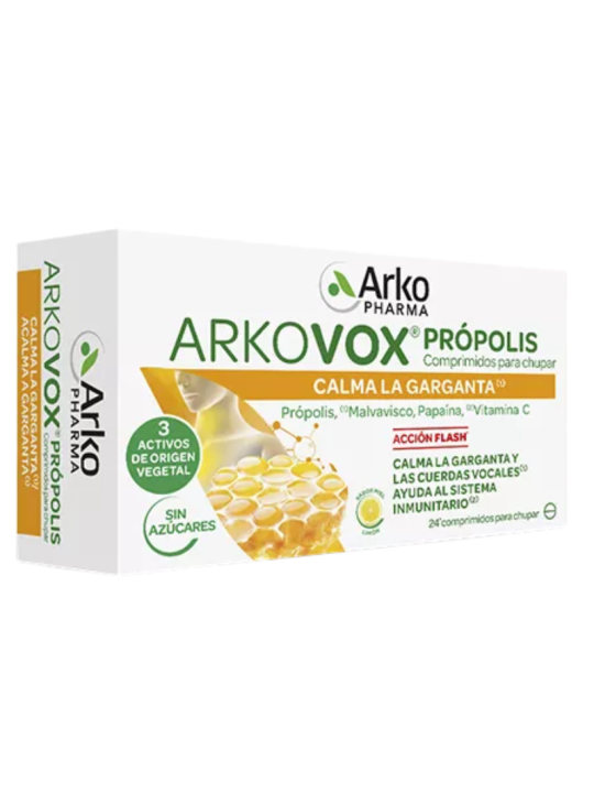 Arkovox propolis + vitamina c  sabor miel-limon