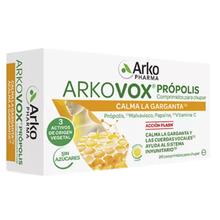 Arkovox propolis + vitamina c  sabor miel-limon