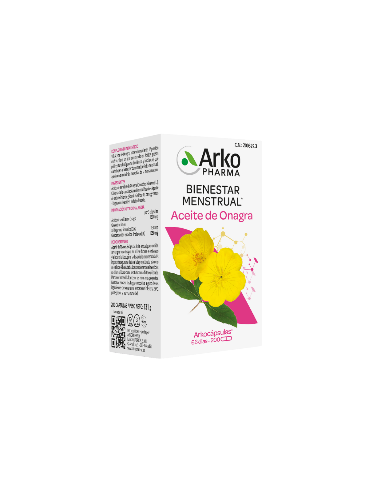 Arkocápsulas Aceite de Onagra 100 cápsulas