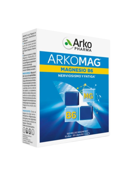 Arko magnesio b6 30 caps