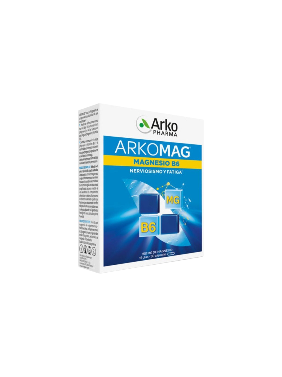 Arko magnesio b6 30 caps
