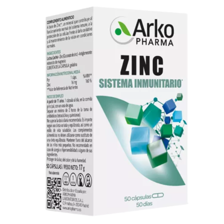 Arkopharma zinc 50 caps