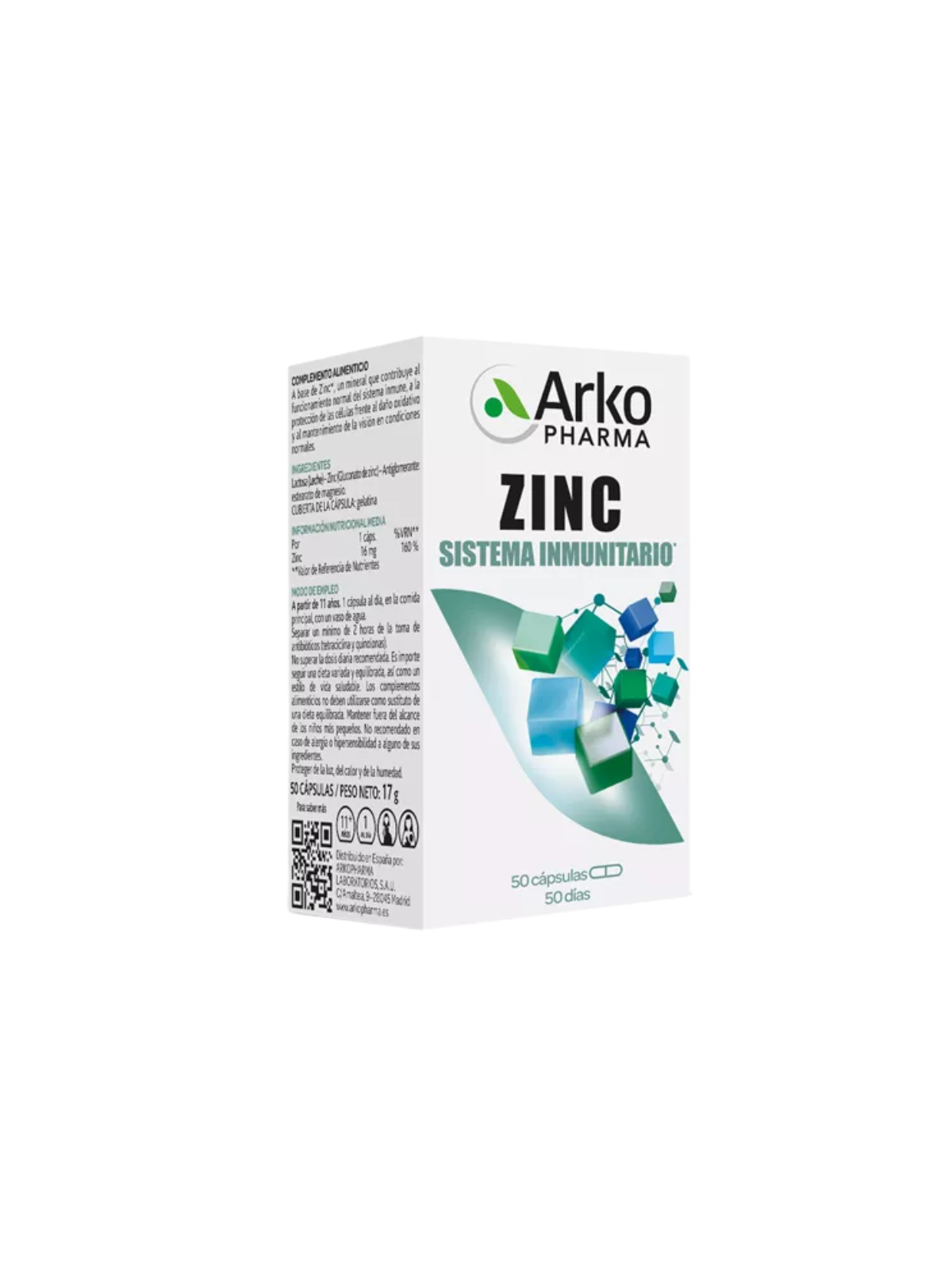 Arkopharma zinc 50 caps