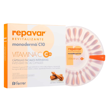 Repavar revitalizante monoderma c10 28 caps faciales