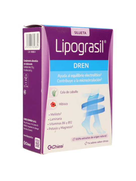 Lipograsil drenante 8g 14 sobres citricos