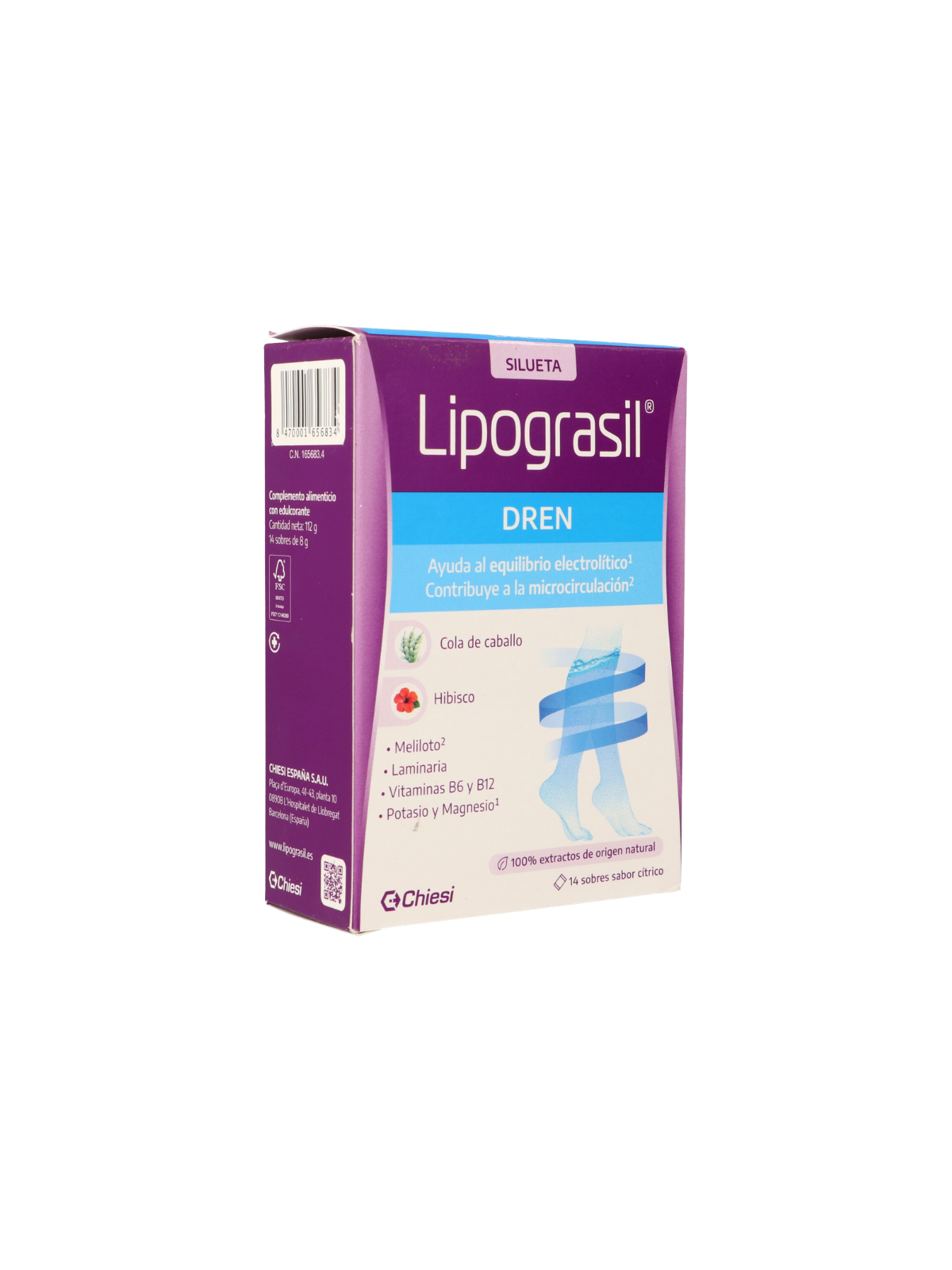 Lipograsil drenante 8g 14 sobres citricos