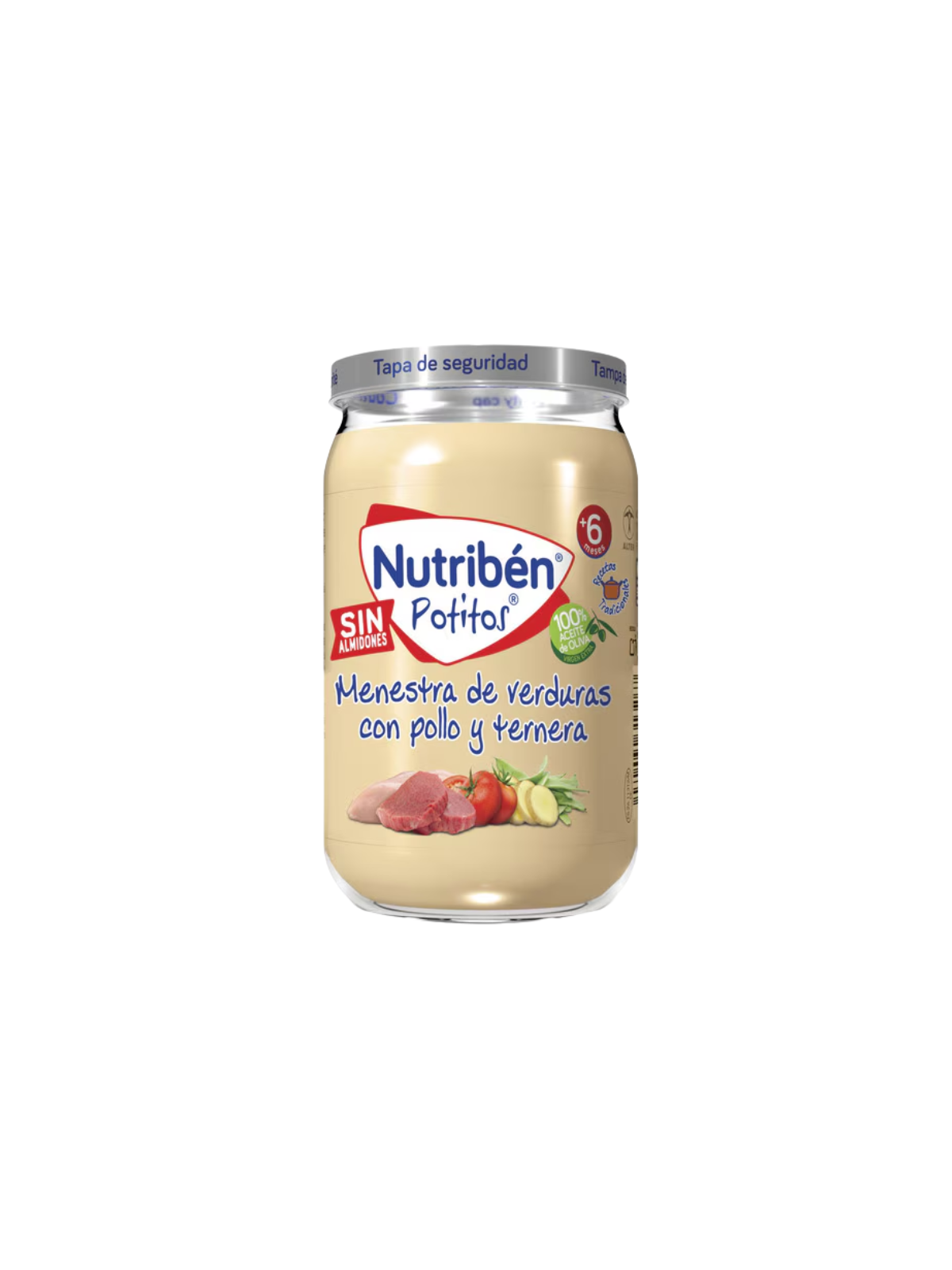 Nutriben guiso de pollo y ternera con judías verdes 235 g
