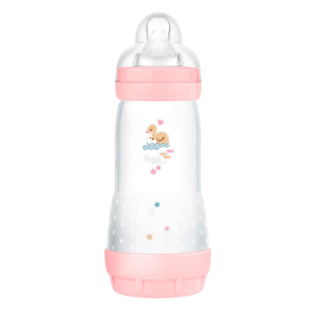 Mam biberon anticolic easy start +4m 320 ml rosa