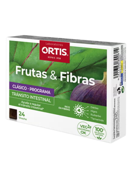 Ortis fruta & fibra clasico 24 cubos
