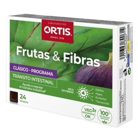 Ortis fruta & fibra clasico 24 cubos