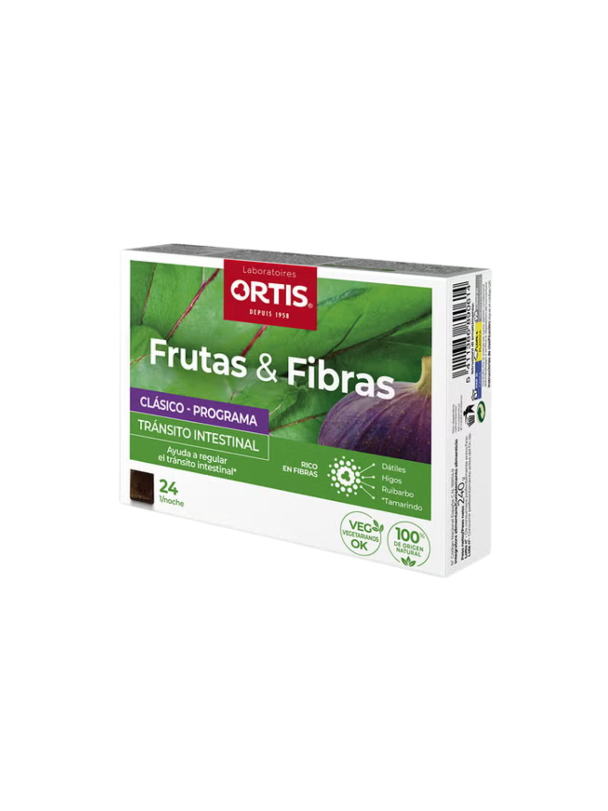Ortis fruta & fibra clasico 24 cubos