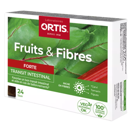 Ortis fruta & fibra forte 24 cubos