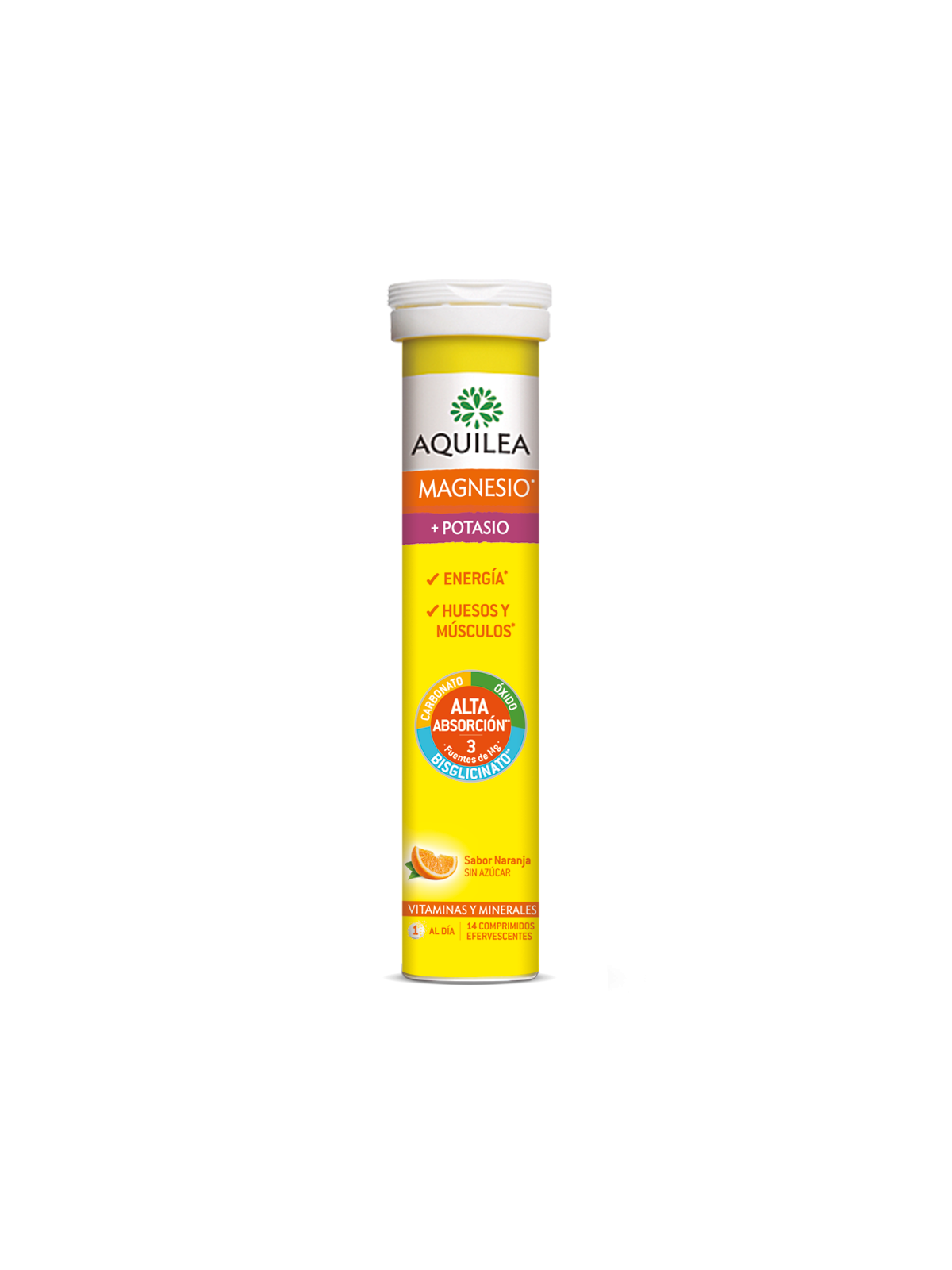 Aquilea magnesio + potasio 14 comp eferv