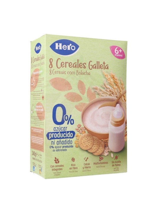 Hero 8 Cereales con Galleta 340 gr
