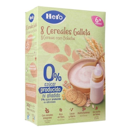 Hero 8 Cereales con Galleta 340 gr