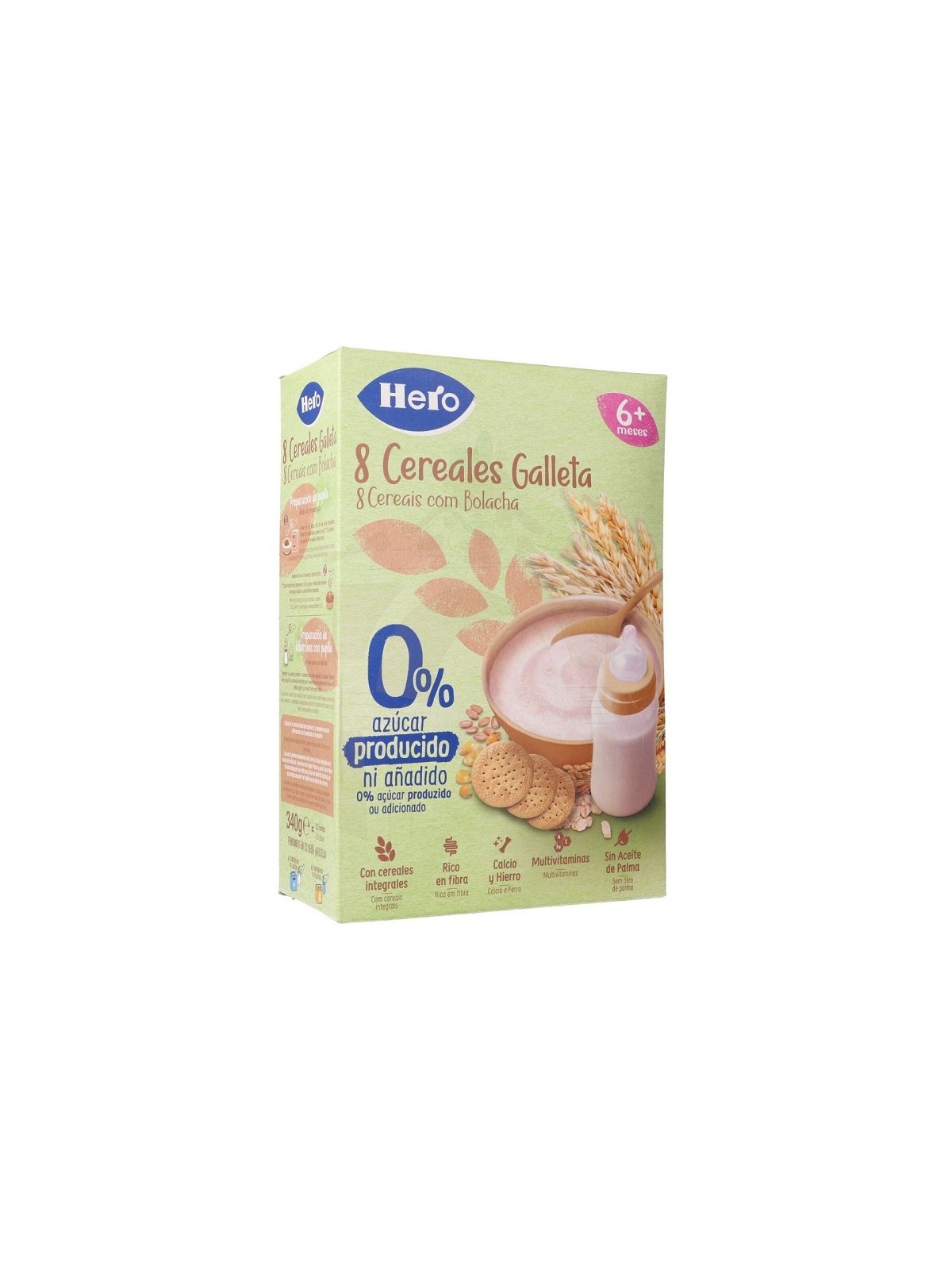 Hero 8 Cereales con Galleta 340 gr