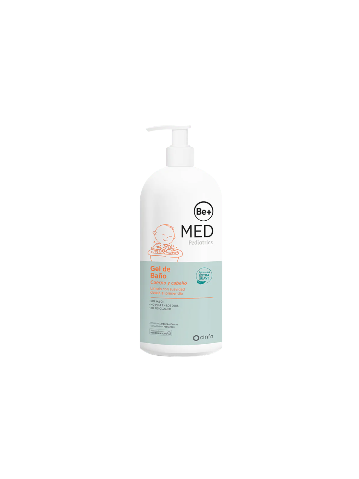 Be+ pediatrics gel de baño cuerpo/cabello sin ja