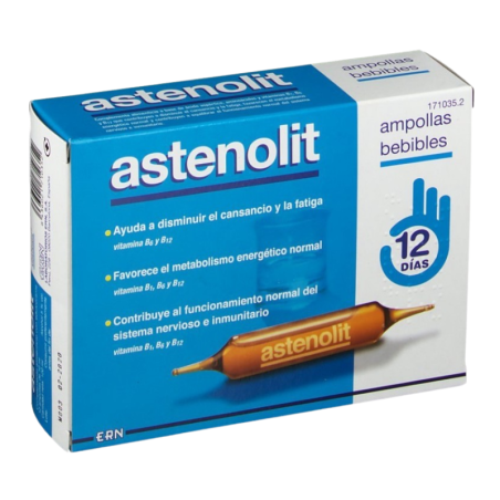 Astenolit ampollas bebibles 12 amp