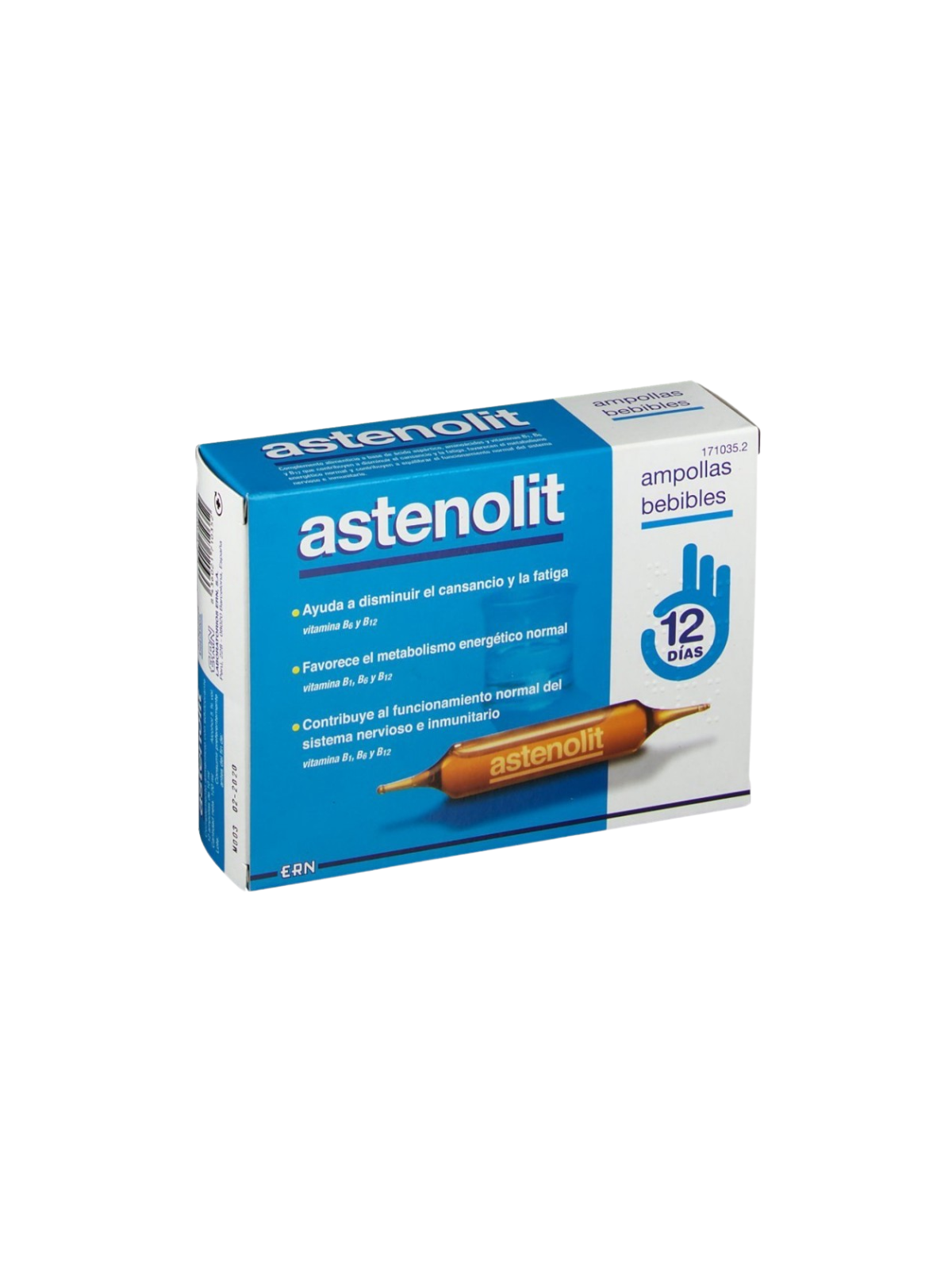 Astenolit ampollas bebibles 12 amp