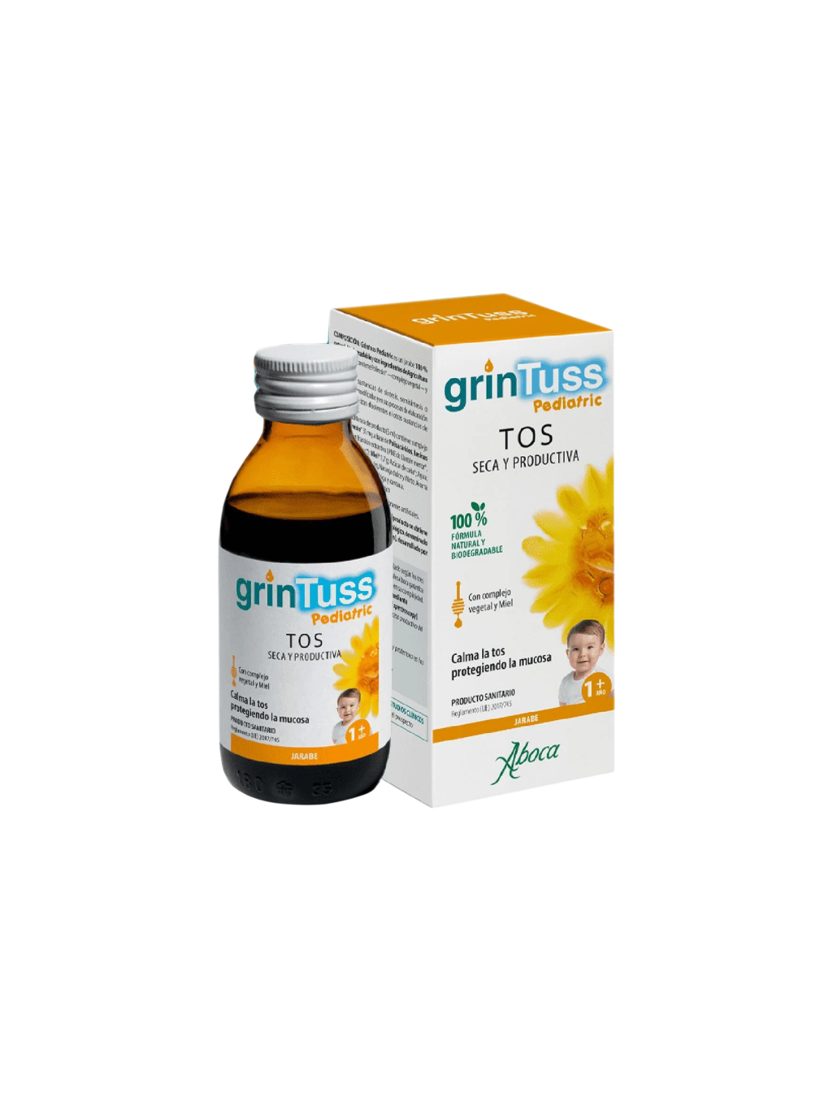 Aboca Grintuss jarabe con poliresin pediatric 180 ml