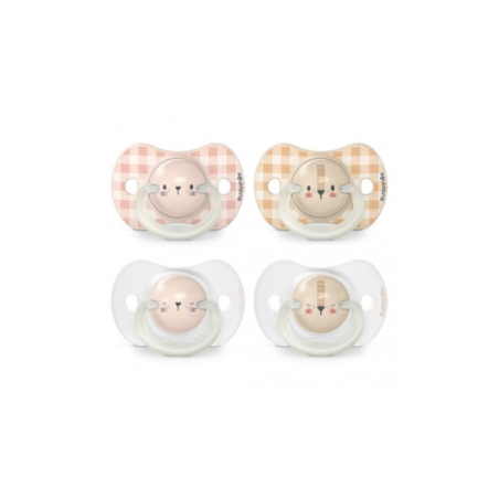 Suavinex fusion chupete fisiológico silicona 4-18 m 2 u