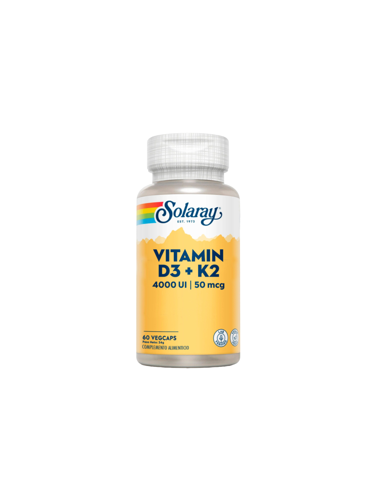Solaray Vitamin D3 & K2 60 cápsulas