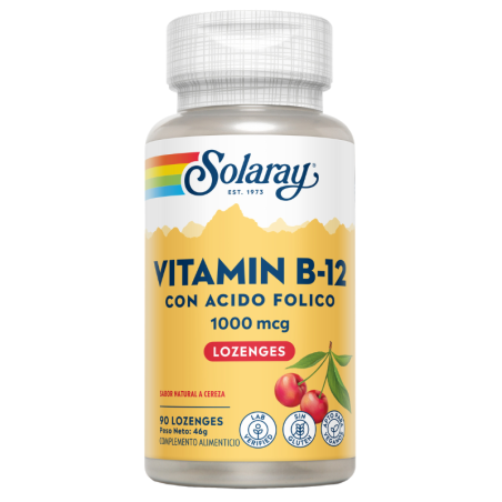 Solaray vitamin b12 1000mcg + ac folico 90 comp