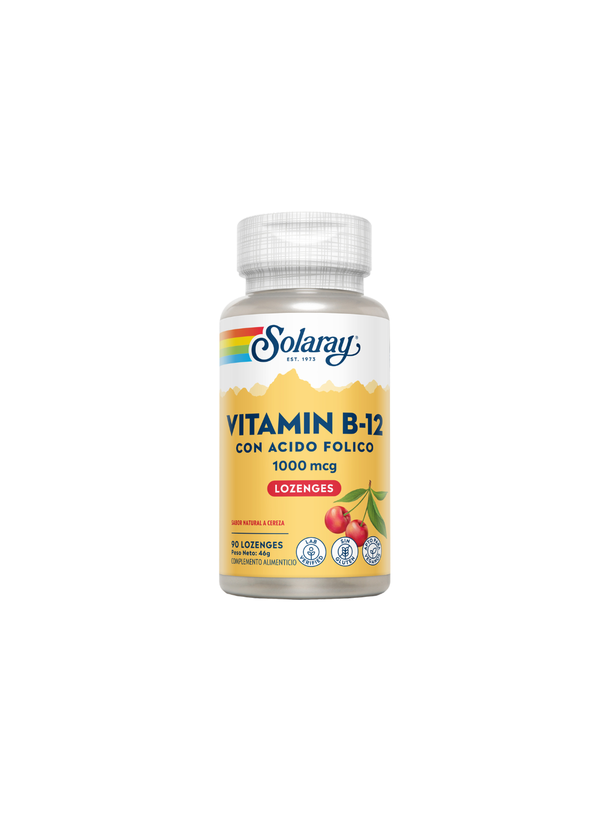Solaray vitamin b12 1000mcg + ac folico 90 comp