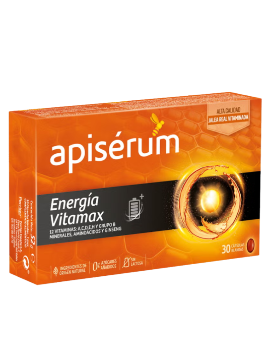 Apiserum energia vitamax 30 capsulas blandas