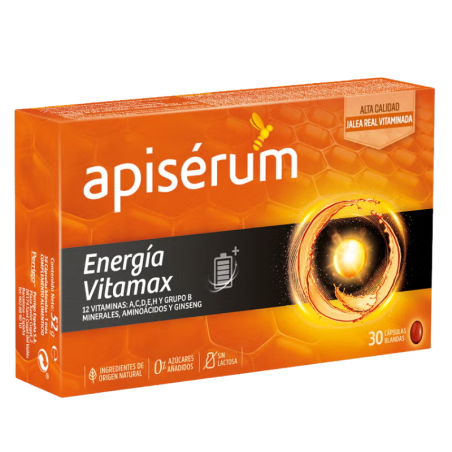 Apiserum energia vitamax 30 capsulas blandas