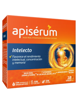 Apiserum intelecto 18 viales bebibles