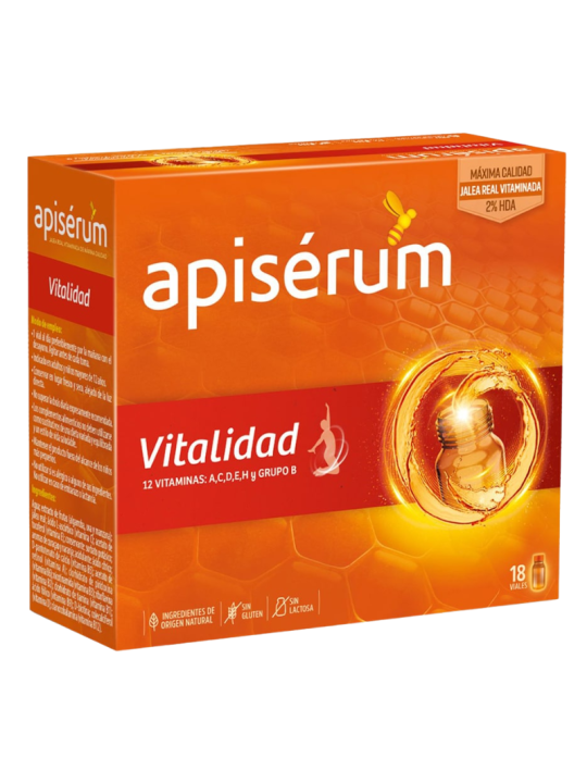 Apiserum vitalidad 18 viales