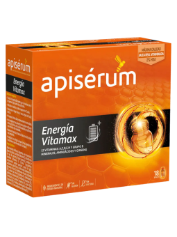 Apiserum energia vitamax 18 viales