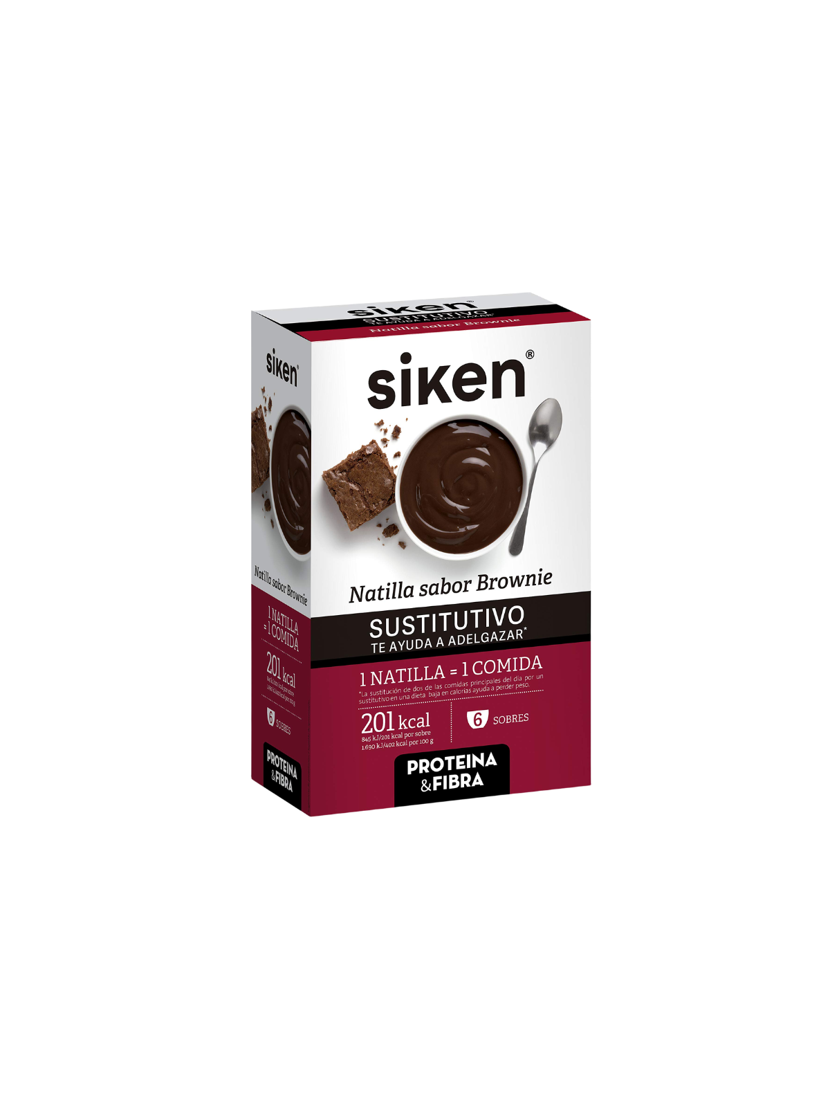 Siken protein sustitutive natilla brownie 6 sobres